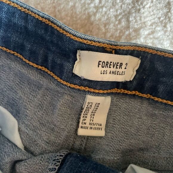 High waisted blue jean shorts - Picture 4 of 4